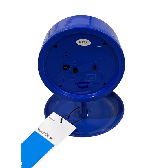 Room Essentials Blue Trinket Tray Alarm Clock Round Design - Picture 5 of 7